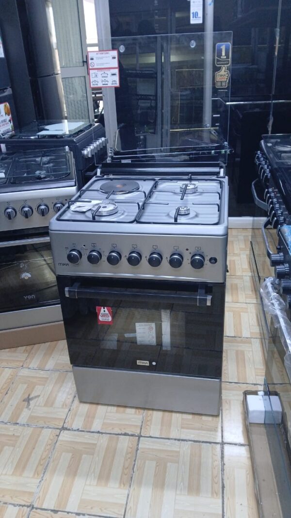 MIKA Standing Cooker, 58cm x 6 | 3 Gas + 1 Electric SLEM