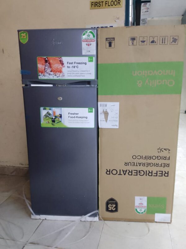 Syinix 210L Double Door Refrigerator
