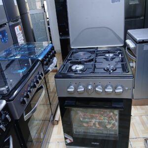 Haier 60x90 4+2 Standing Cooker with Gas Compartment
