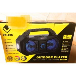 VILLAON Bluetooth Speaker With Multi-Colour LED Light